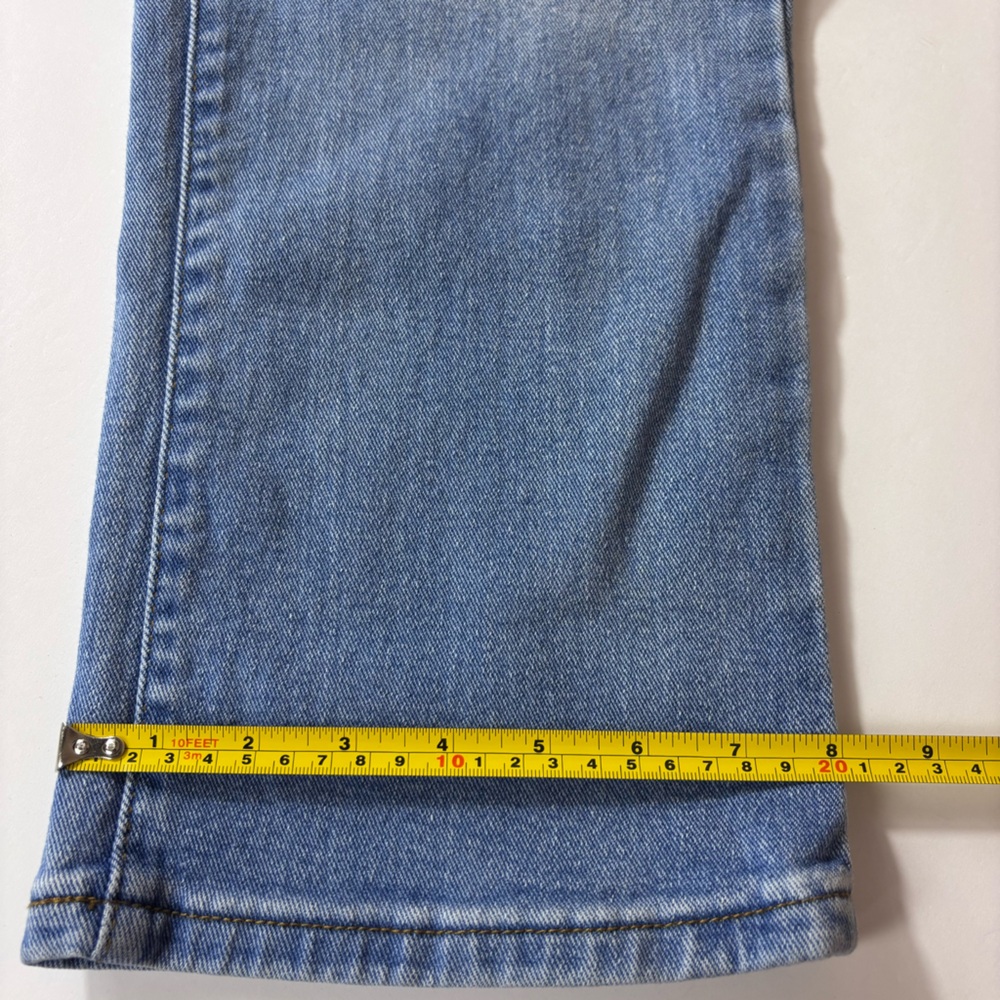 BBJ Los Angeles Straight Leg Cropped Jeans Boyfriend Mom Baggy Pants Blue 11/30 - Picture 13 of 13